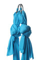 Hamak do jogi JUST z 2 karabinkami 7 metrów. Turkus